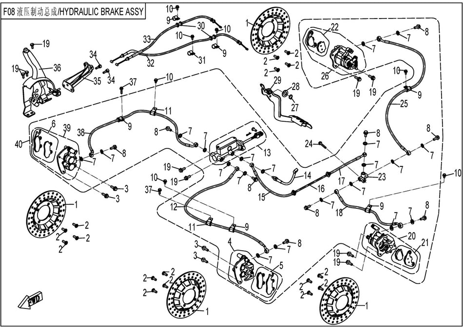 13. Hydraulikkbremse / EX