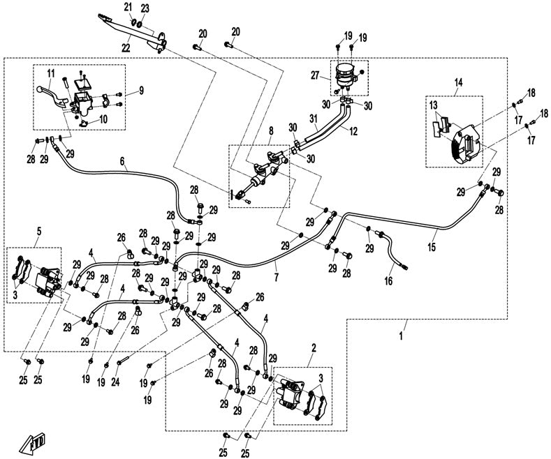 F08 Hydraulikkbremse