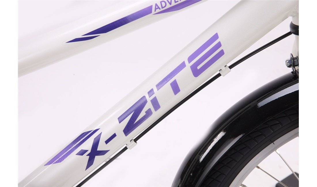 Juniorsykkel 20" 3 - gir hvit/lilla - RX Sport