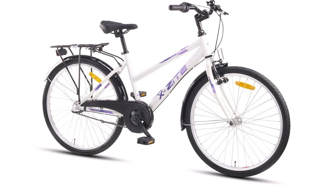 Juniorsykkel 20" 3 - gir hvit/lilla - RX Sport