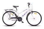 Juniorsykkel 24" 3 - gir hvit/lilla - RX Sport