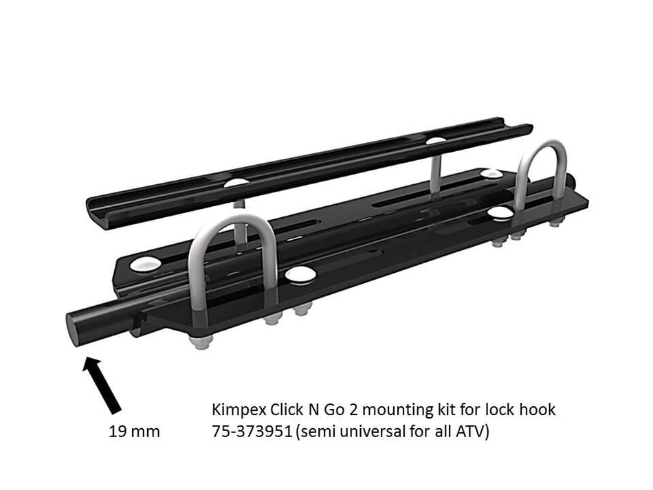 Sentermonteringssett, semi universal (for Ø19 mm låsekroker)