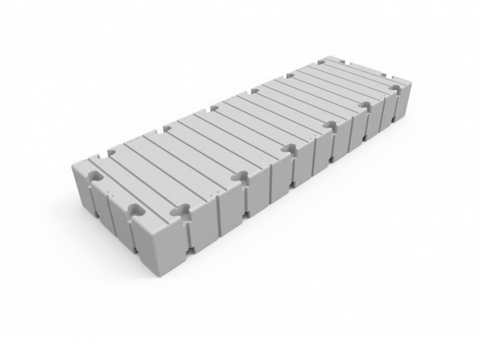 Rotodock 300 cm x 100 cm Bryggeseksjon, flytekapasitet 900 kg