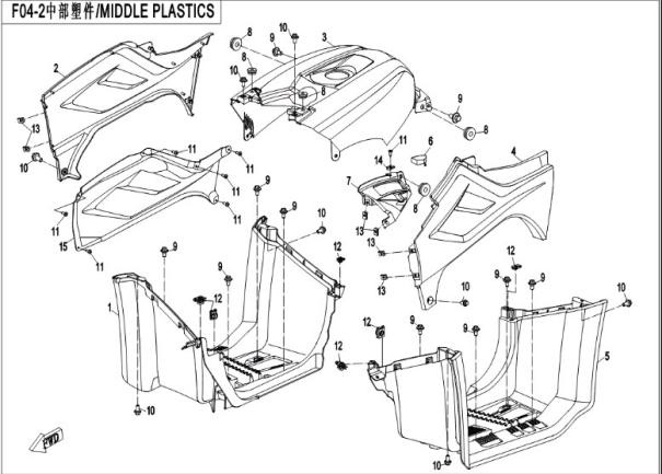 F04-2 Midtdeksel Kort + Lang