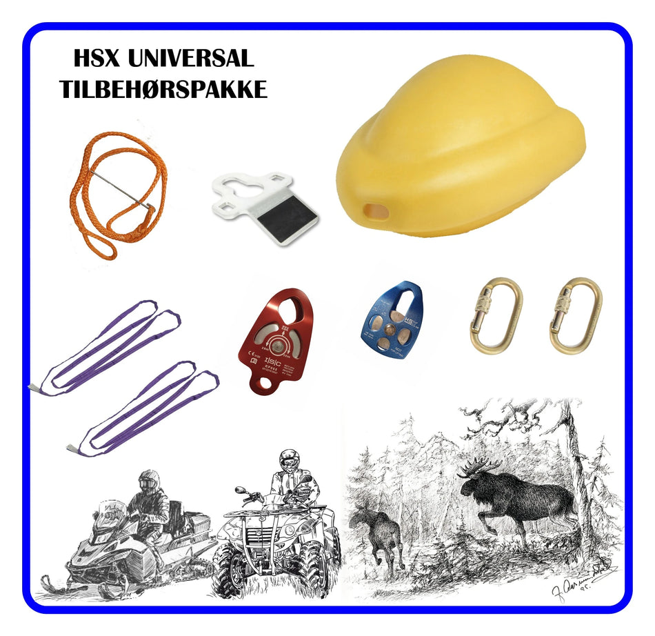 HSX-Universal Tilbehørspakke for Skogbruk, Jakt og Off Road.