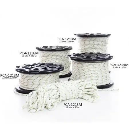 polyestertau PCA-1215M Dobbeltflettet 12mm x 50m