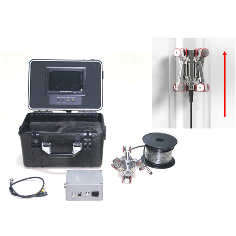 Inspeksjonskamera med klatre robot og 100 meter kabel