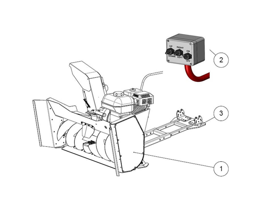 Snøfreser Rammy for ATV eller UTV 120/140/155 cm Pro 420ccm3 motor