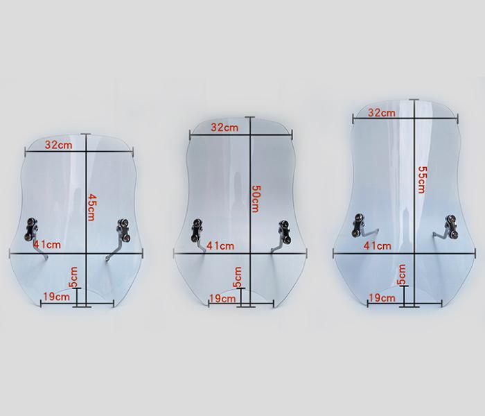 Vindskjerm 55 cm for Super SOCO TC / TC MAX
