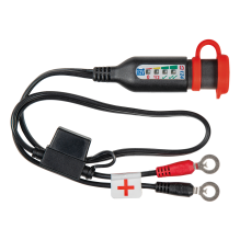 Indikator for batteritilstand m/kabelsko til batterimont.