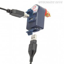 12V miniDIN Dobbel USB lader 3300MA