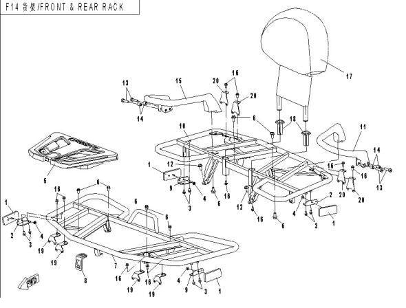 F14-2 Stativ T3 Front & Bak