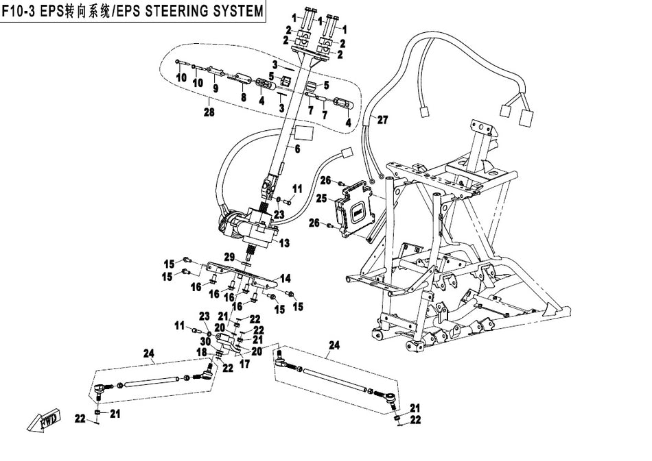 F10-3A EPS Styresystem (Ny)