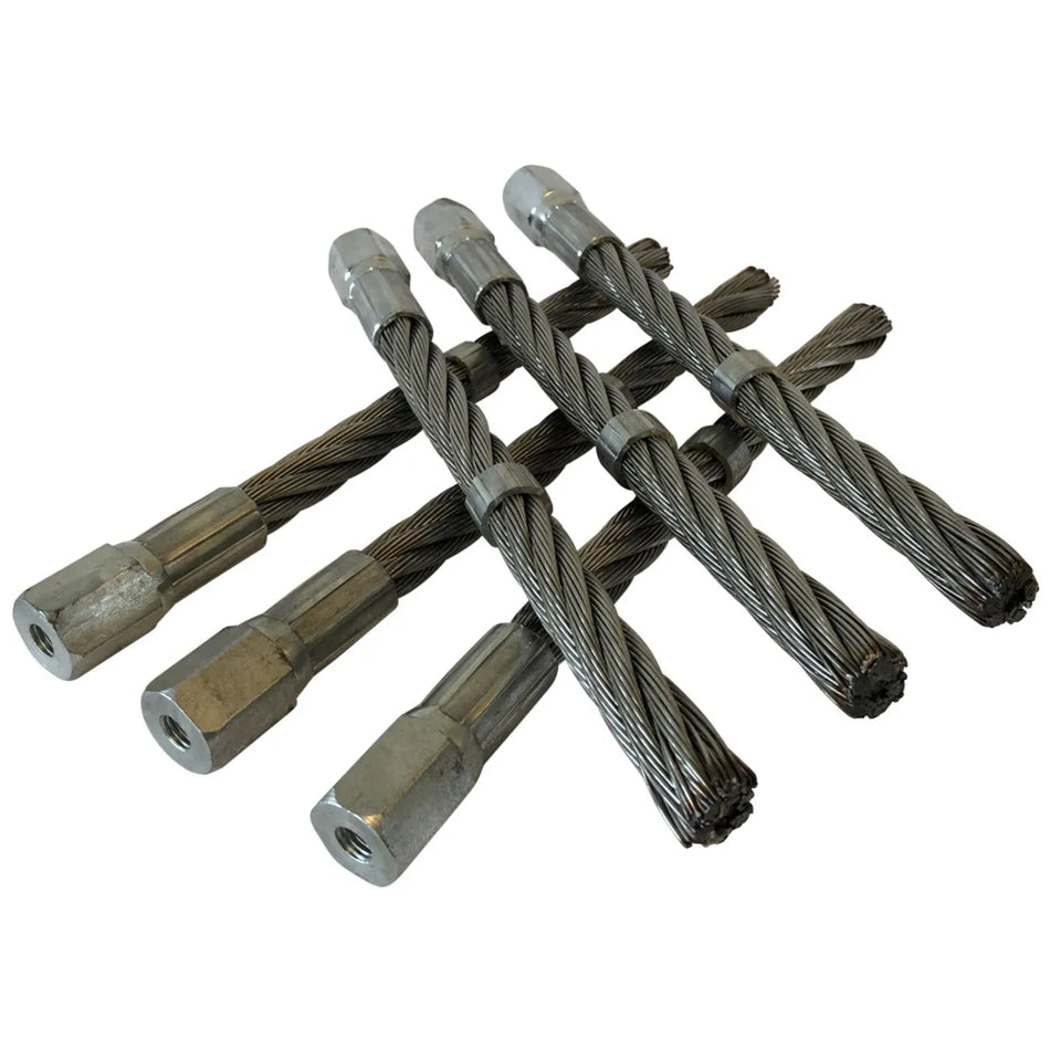 børstesett stål 6stk til Pro Weed 700/710