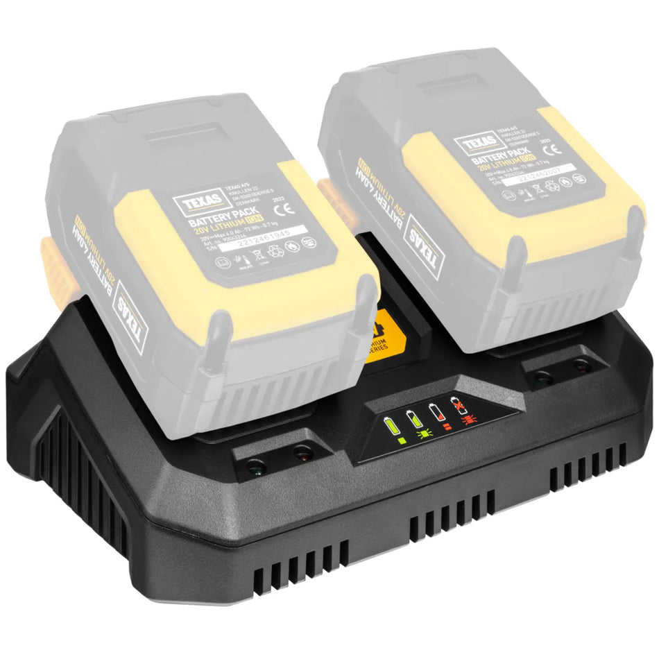 hurtiglader dobbel 20V