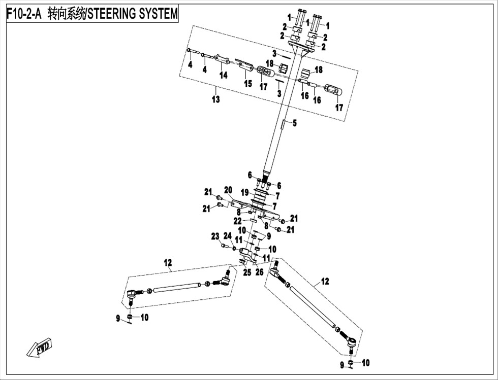CF800-2_2015, STEERING SYSTEM(NEW) - (IP)