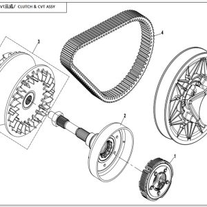 CF800-2_2015, CLUTCH & CVT ASSY - (IP)