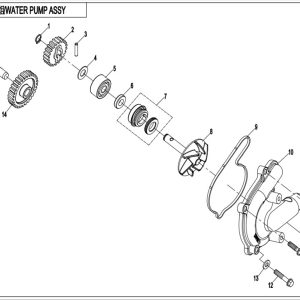 CF800-2_2015, WATER PUMP ASSY. - (IP)