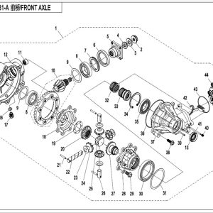CF800-2_2016, FRONT AXLE - (IP)