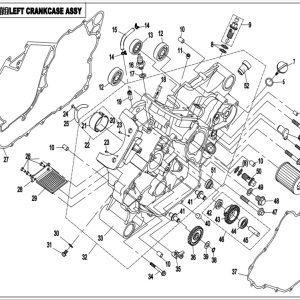 CF800-2_2016, LEFT CRANKCASE ASSY - (IP)