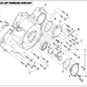CF800-2_2016, LEFT CRANKCASE COVER ASSY - (IP)