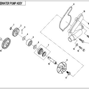 CF800-2_2016, WATER PUMP ASSY. - (IP)
