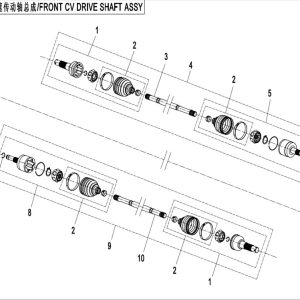 CF800ATR_2016, FRONT CV DRIVE SHAFT ASSY.(ODM) - (IP)