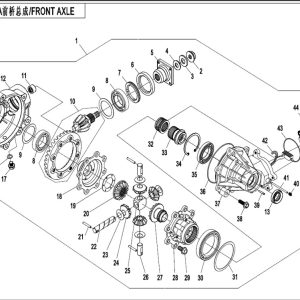 CF800ATR_2016, FRONT AXLE - (IP)