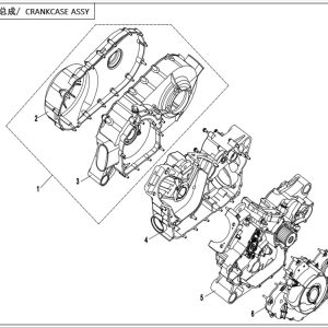 CF800ATR_2016, CRANKCASE ASSY - (IP)
