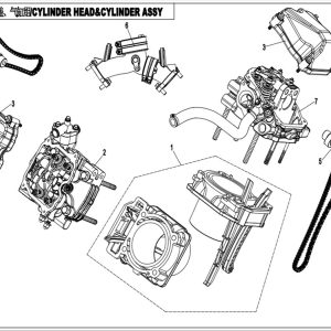 CF800ATR_2016, CYLINDER HEAD & CYLINDER ASSY. - (IP)