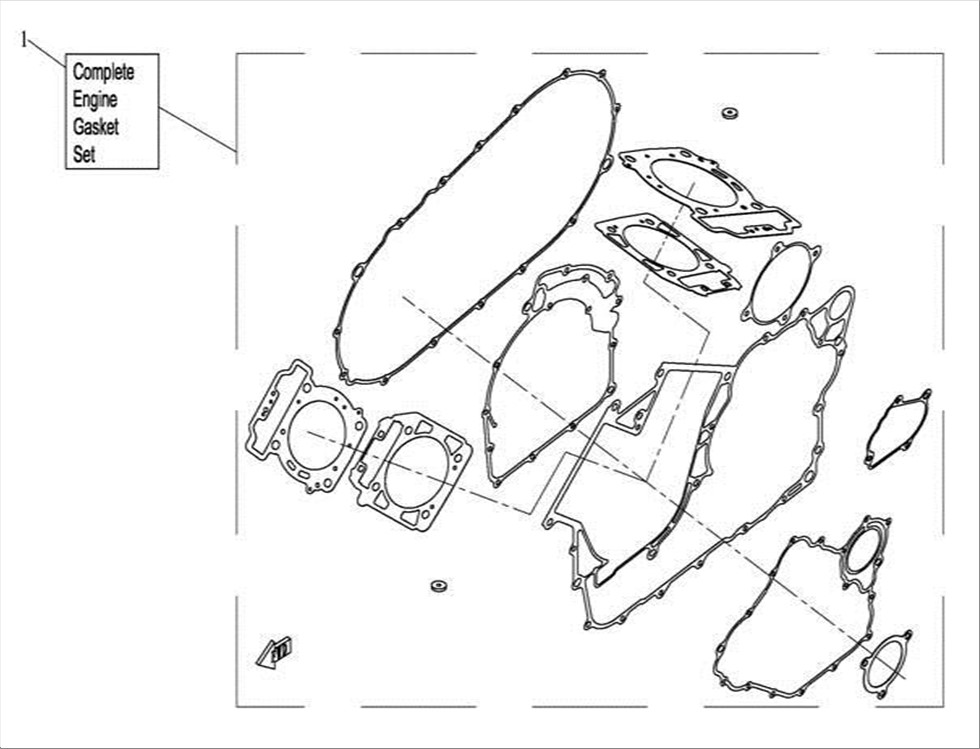 CF800ATR_2016, ENGINE GASKET SET - (IP)
