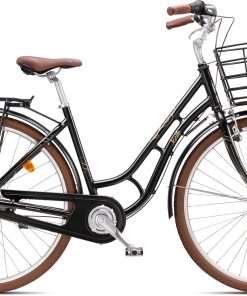 Damesykkel 28 AGNETE 7-gir 48cm Svart