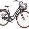 Damesykkel 28 AGNETE 7-gir 48cm Svart