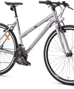 Hybrid sykkel dame 21-gir fast gaffel
