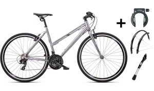 Hybrid dame 28" 21-gear 52cm PAKKEPRIS