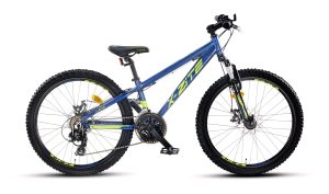 Mountainbike 24" 24.21 21-gir blå/grønn